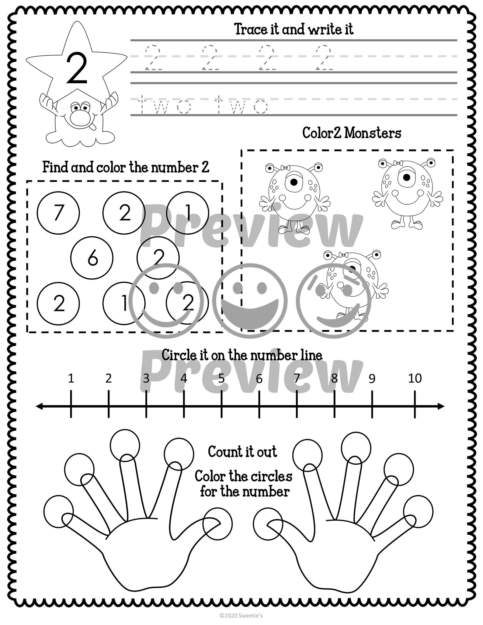 counting-worksheets-preschool-number-worksheets-count-to-10-etsy