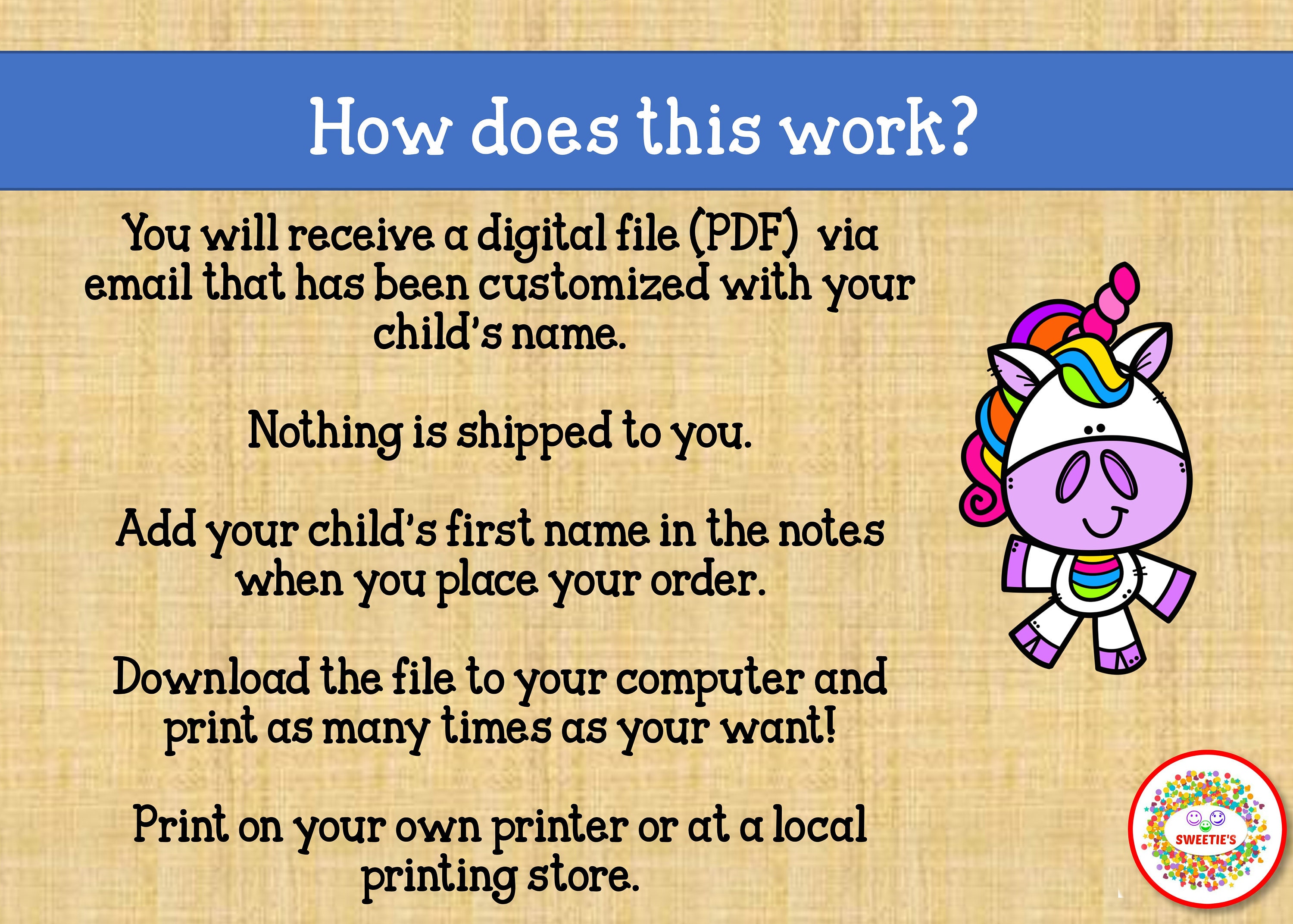 Personalized Name Tracing Worksheet: Unicorn Handwriting Practice (PDF ...