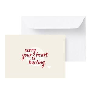 Carte de voeux de sympathie, cadeau en pensant à vous, chagrin et deuil, carte de condoléances pour deuil, ami de soutien, carte de condoléances pour deuil