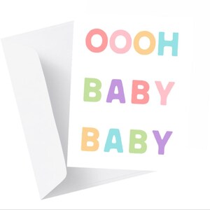 Carte de voeux pour un nouveau bébé, Future maman, Bébé pour l'instant, Cadeau de baby shower, Nouvelle maman, Félicitations