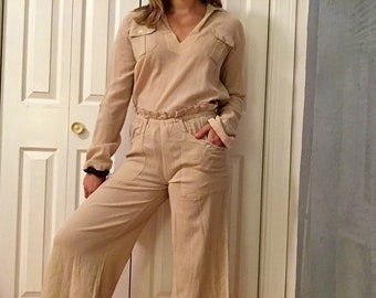 Spiegel Clothing Vintage Cotton Coastal Two Piece Set Size 4