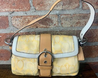 Coach Authentic Y2K Yellow Shoulder Bag Purse