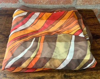 Sciarpa di seta quadrata vintage Oscar de la Renta