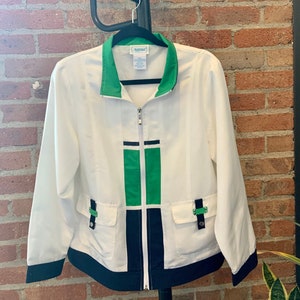National Vintage 90s Light Weight Wind Breaker Jacket Size Medium