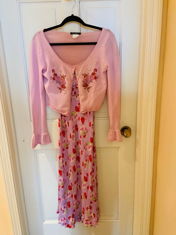 Vintage Betsy Johnson Dress and Sweater Set