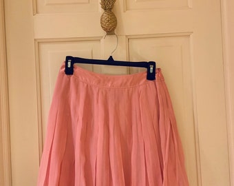 Vintage Boston Proper Pink Silk Skirt - Etsy