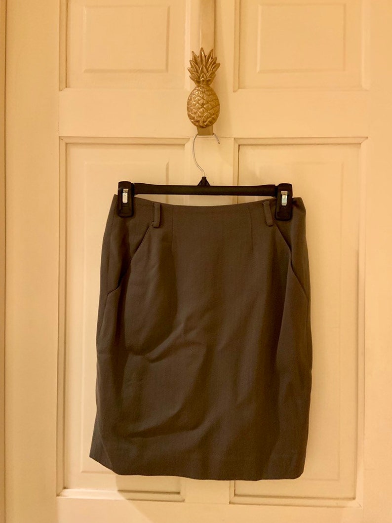 Vintage DKNY Olive Green Skirt image 1