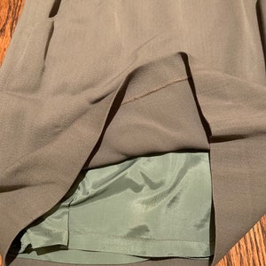 Vintage DKNY Olive Green Skirt image 6