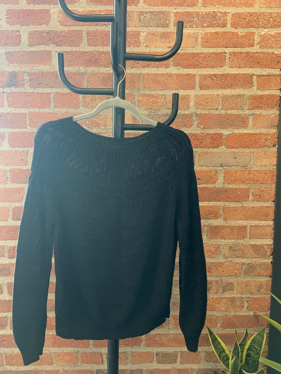 Vintage Via LA Black Pullover Sweater