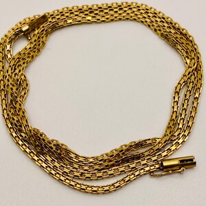 Beautiful Vintage 14k Yellow Gold necklace 24 image 2