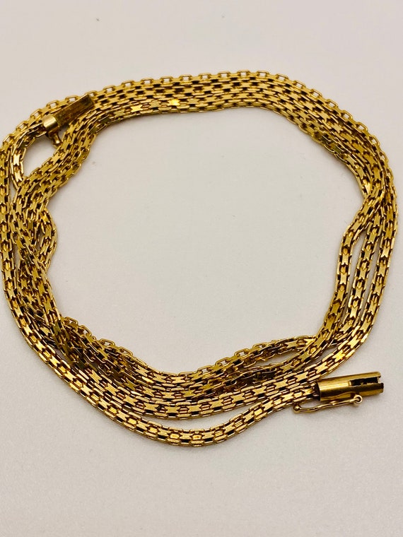 Beautiful Vintage 14k Yellow Gold  necklace 24” - image 2