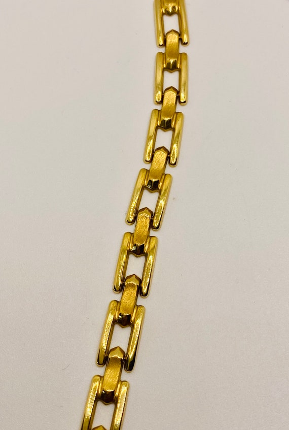 Stunning Vintage 18K Yellow Gold  Bracelet for Men