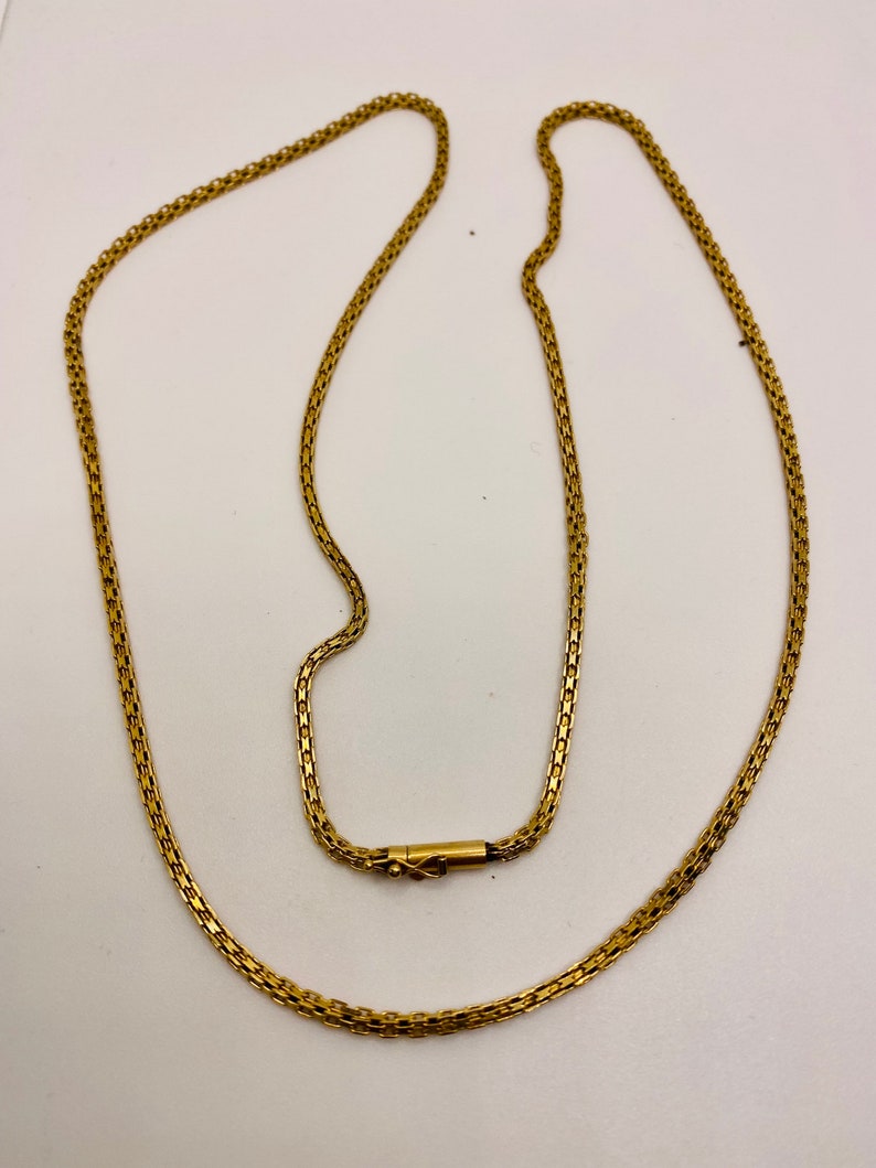 Beautiful Vintage 14k Yellow Gold necklace 24 image 1