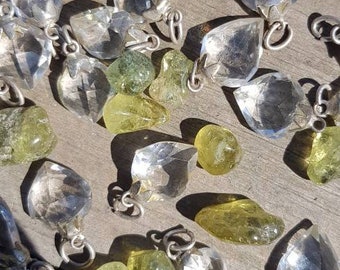 Pendentif cristal de roche
