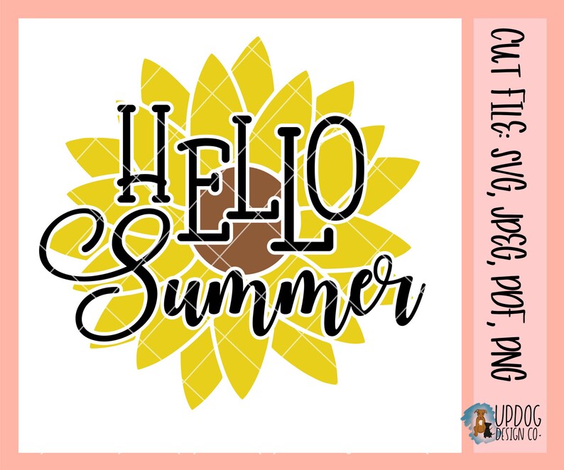 Download Hello Summer SVG Cut File Sunflower Welcome Svg Files for ...