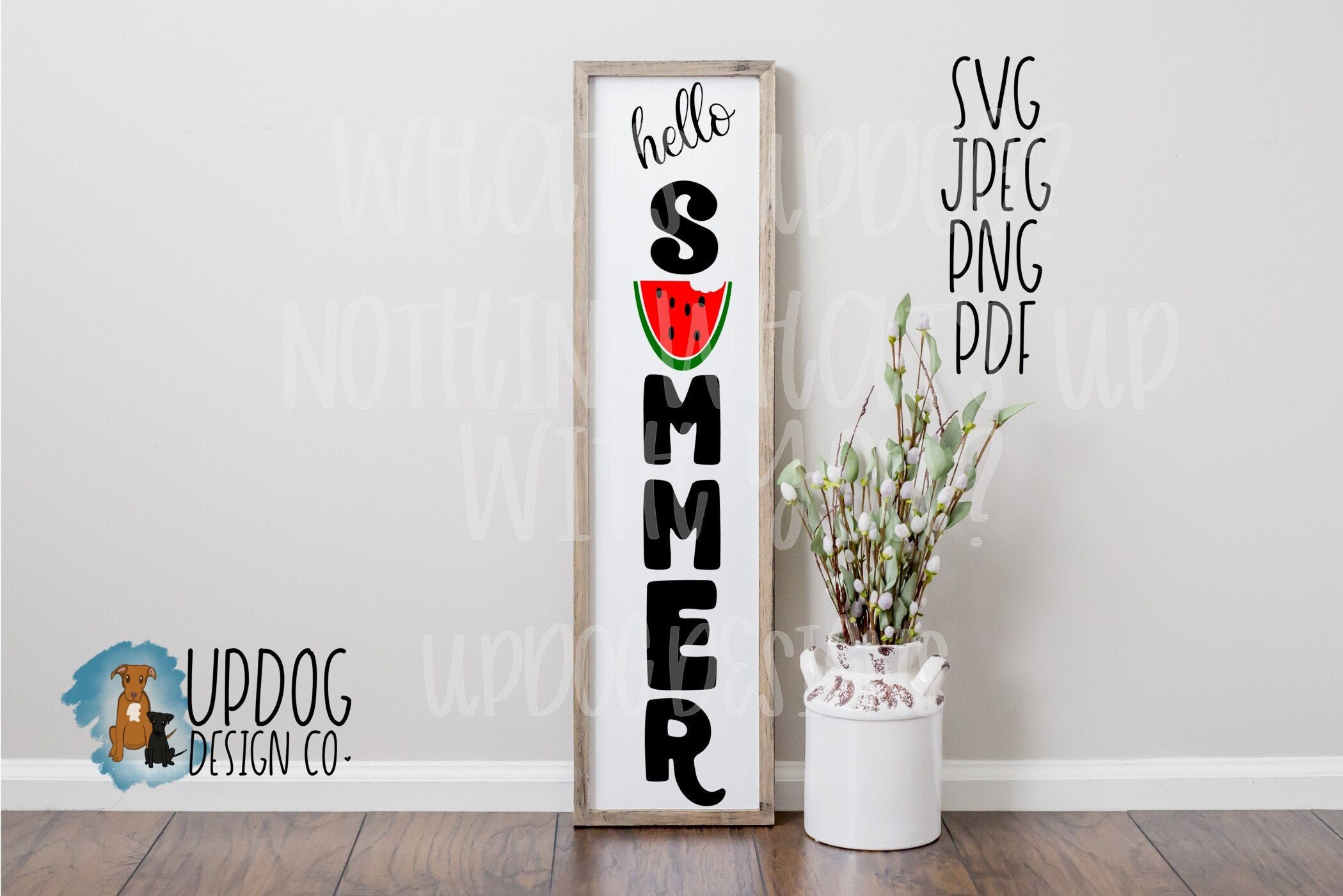 Download Hello Summer Porch Vertical Sign Svg