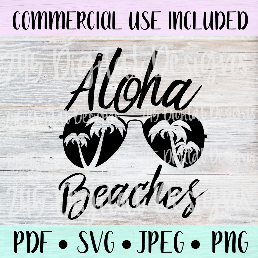 Download Aloha Beaches SVG Files for Cricut Designs Beach Svg Cutting | Etsy