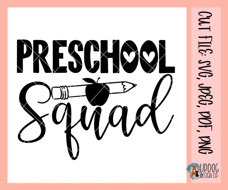 Download Preschool Squad SVG Pre School Svg Preschool Teacher Svg | Etsy