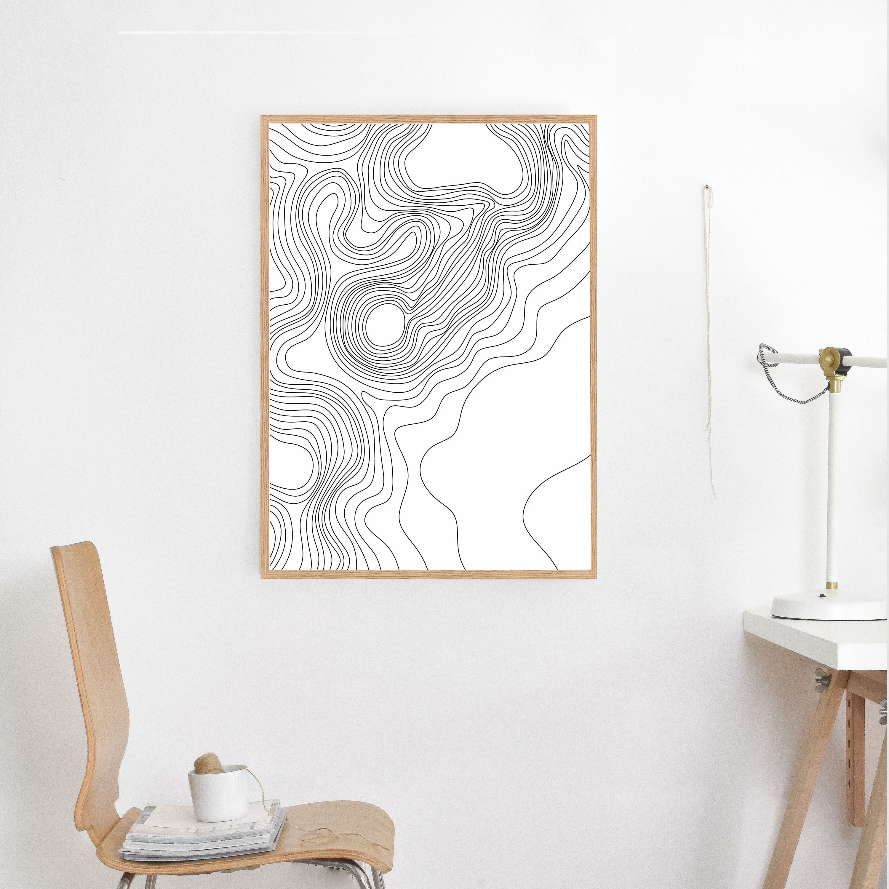 Abstract Art Print Abstract Wall Art Black & White Geometric | Etsy