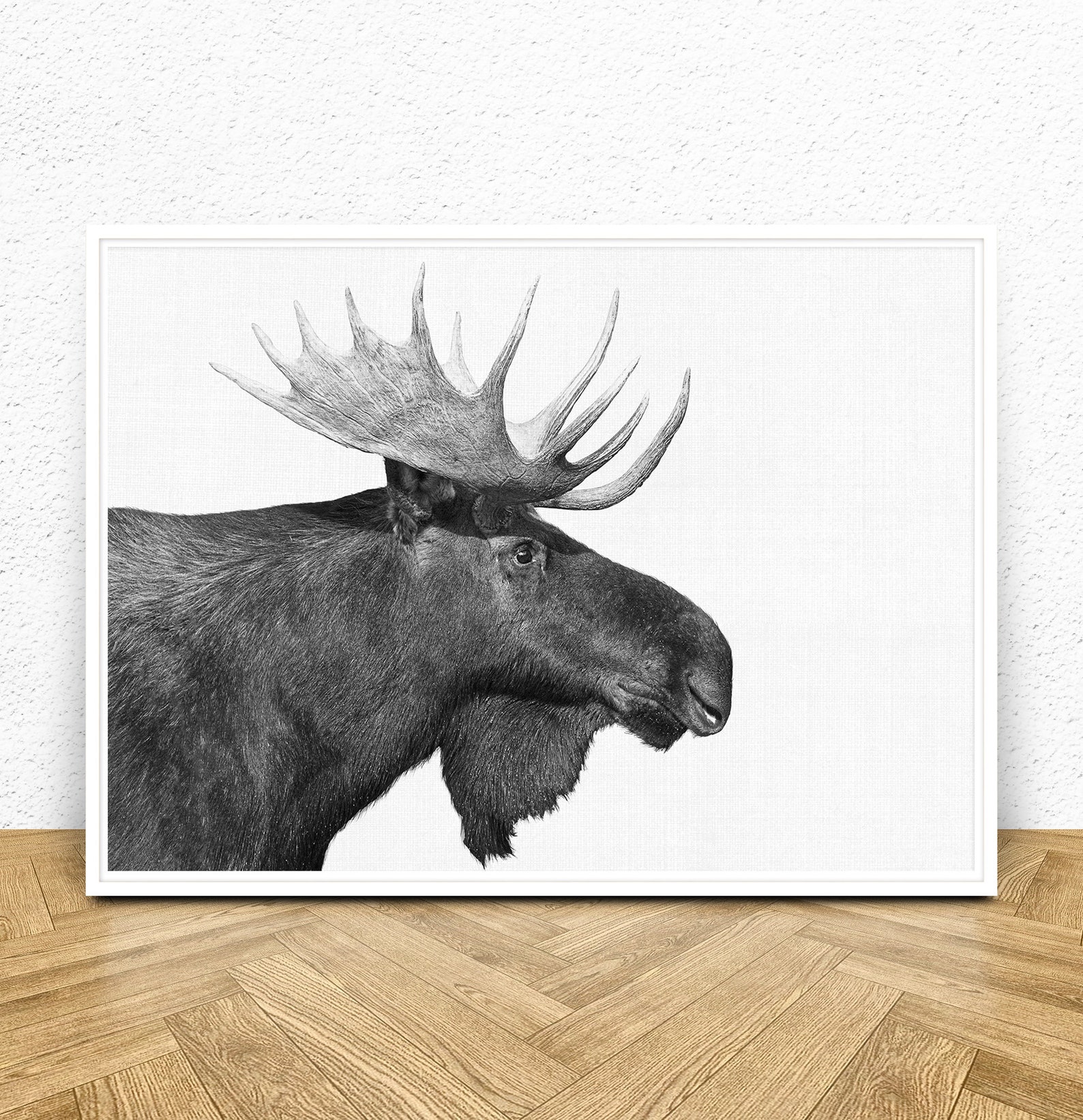 Moose Printable Art Print Moose Print Animal Wall Art | Etsy