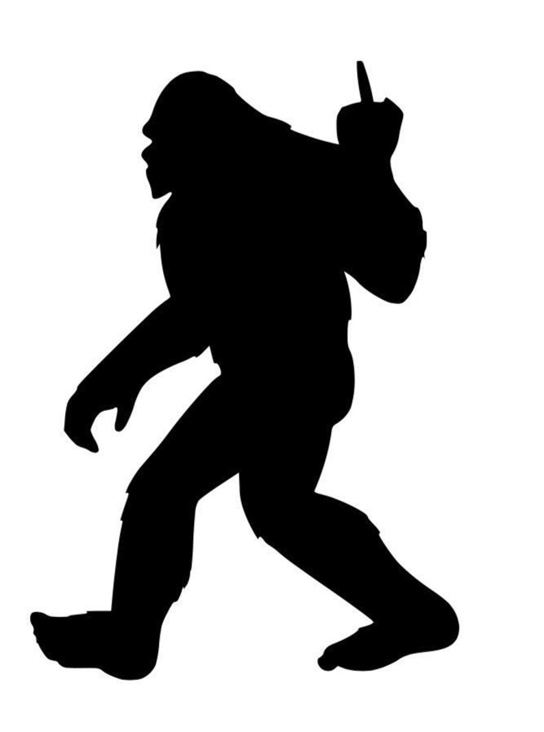Download Bigfoot Middle Finger Big Foot Yeti SVG PNG Jpeg PDF bundle | Etsy