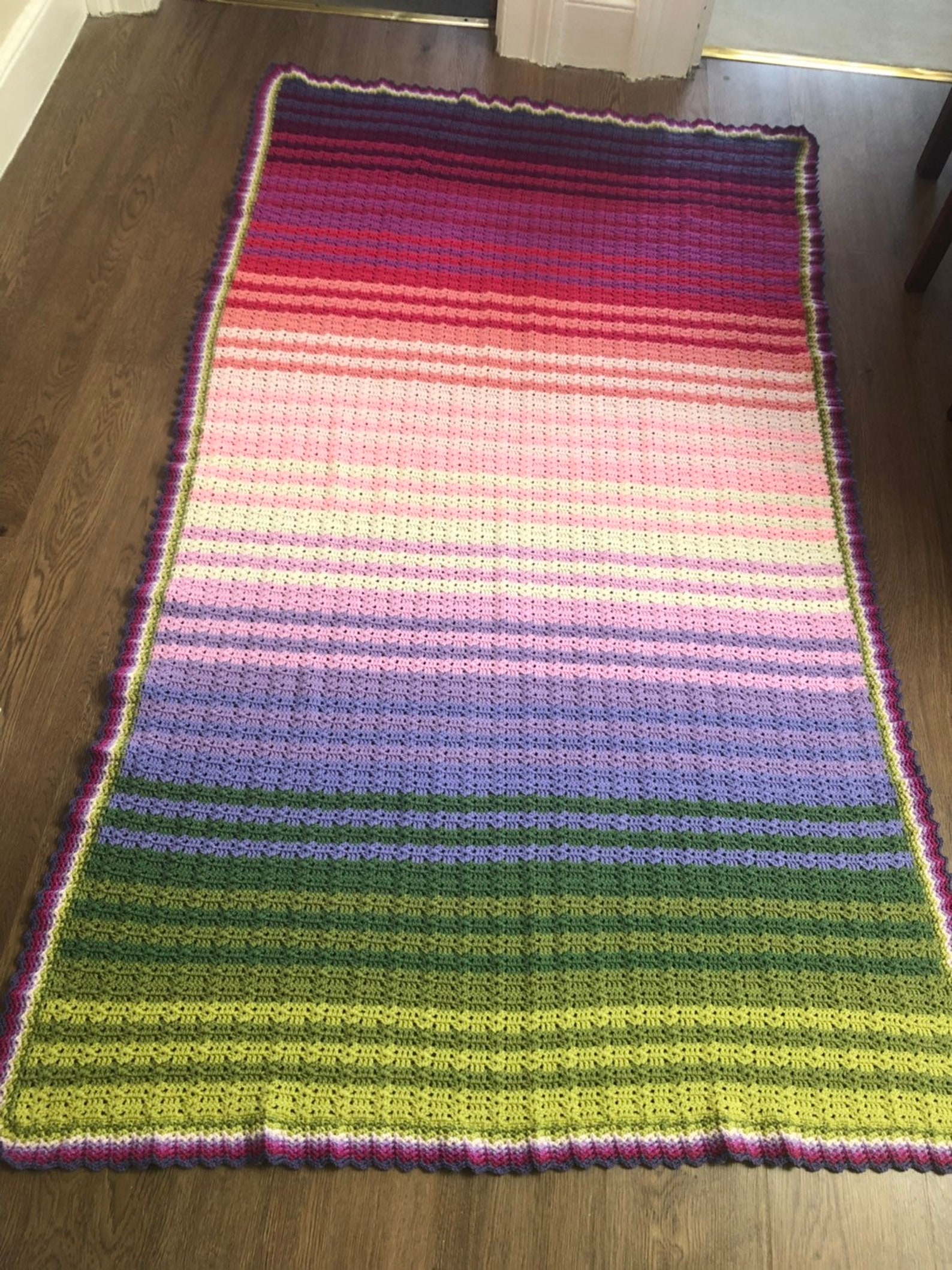 Attic24 Sweet Pea Blanket Colour Wash Variation Etsy