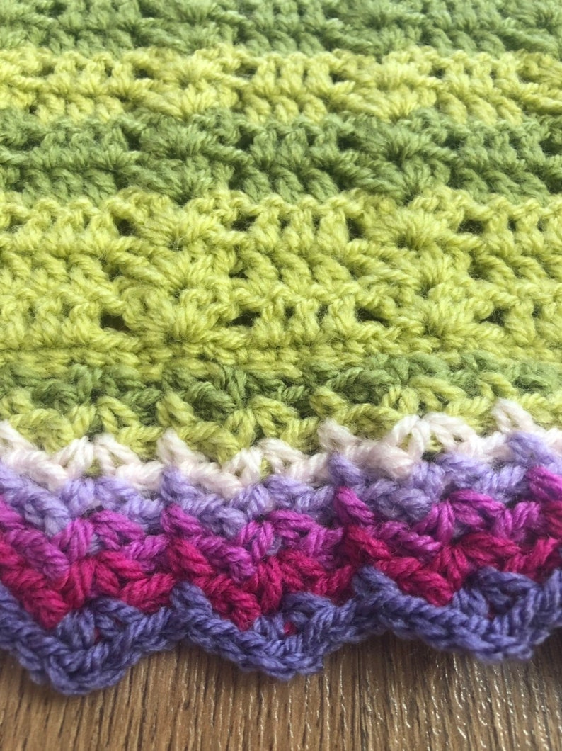 Attic24 Sweet Pea Blanket Colour Wash Variation Etsy