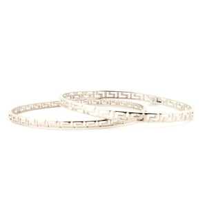 Greek key Sterling Silver Bracelet Greek key Bracelet Silver Bangle Bracelet Greek Bracelet Ancient Greek Jewelry Dainty bracelets for women