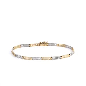 14k Yellow and White Gold Greek key Bracelet, Luxury Greek Jewelry, Ancient Bracelet, Solid Gold Jewelry, Luxury Bracelet, Christmas Gifts