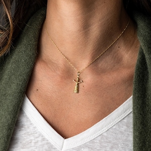14K Gold Snake Goddess Pendant, Minoan Goddess of Snakes, Ancient Greek Jewelry, Greek Goddess, Ancient Greece, Crete, Museum Jewelry