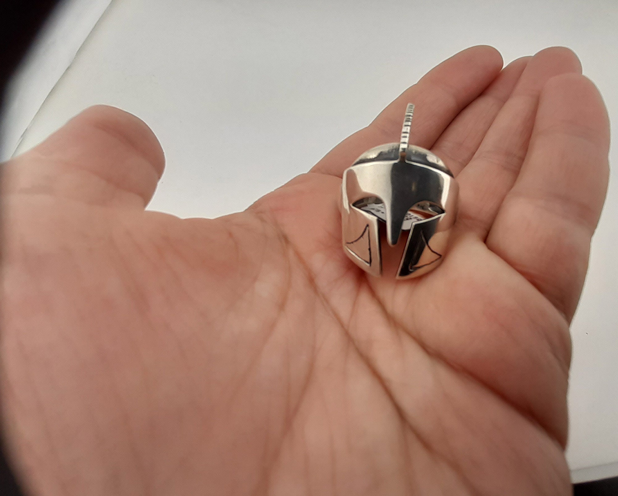 Anneau De Casque Cassé Spartiate, Anneau De Casque De Guerrier, Bague Spartiate Argentée, 300 Bijoux Spartiates, Accessoire Cadeau Leonidas, Anneau De Guerrier Spartiate - France