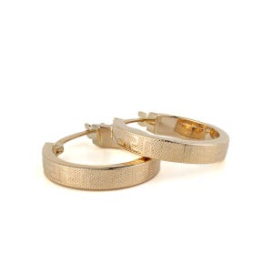 14K gouden ronde Griekse sleuteloorbellen, klassieke gouden oorbellen, meandros-oorbellen, Greca-oorbellen, gouden hoepels, handgemaakte sieraden