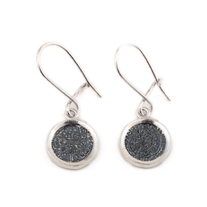 Phaistos disc dangle earrings Silver phaistos disc Silver coin earrings Greek earrings Phaistos Disc earrings Ancient Greek Jewelry