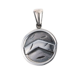Spartan Shield Silver Pendant, Spartan Pendant, Ancient Greek jewelry, Mens Silver Pendant, Shield necklace, Antique Pendant, Mens pendant