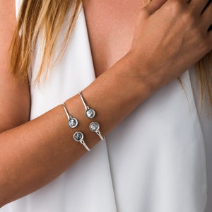 Goddess Athena Cuff Bracelet, Silver Greek Coin Bracelet, Alexander the Great bracelet, Ancient Greek jewelry, Mother&#39;s Day Gift