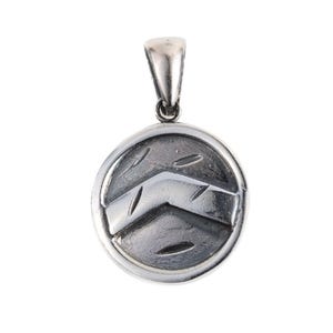 Spartan Schild Anhänger - 925 Sterling Silber