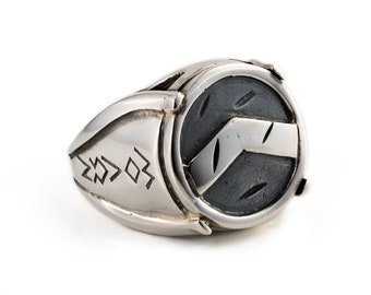 Spartan Silver Ring, Spartan Shield Ring, Spartan Ring Men, Spartan Warrior Ring, Greek Ring, Ancient Greek Jewelry, Gift for husband