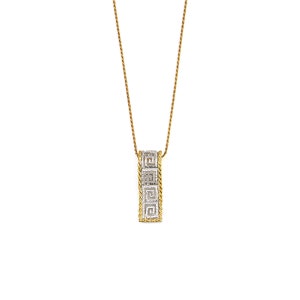 Meander Greek Key Necklace, Greek Art Necklace, Ancient Greek Pendant, Eternity Key Necklace, Greek Jewelry