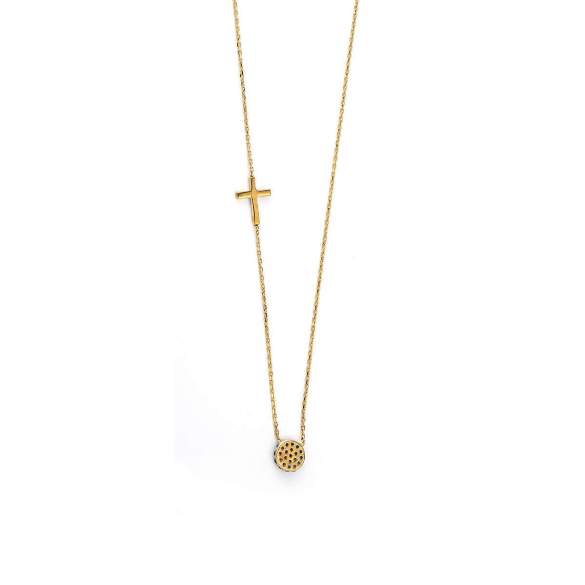 Evil Eye Cross Necklace Greek Gold Protection Cross Evil Eye Etsy