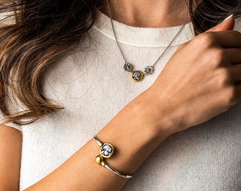 Athena Coin Bracelet 14K Solid Gold – Greek Goddess Jewelry, Ancient Greek Coin Bracelet, Antique-Inspired, Luxury Gift