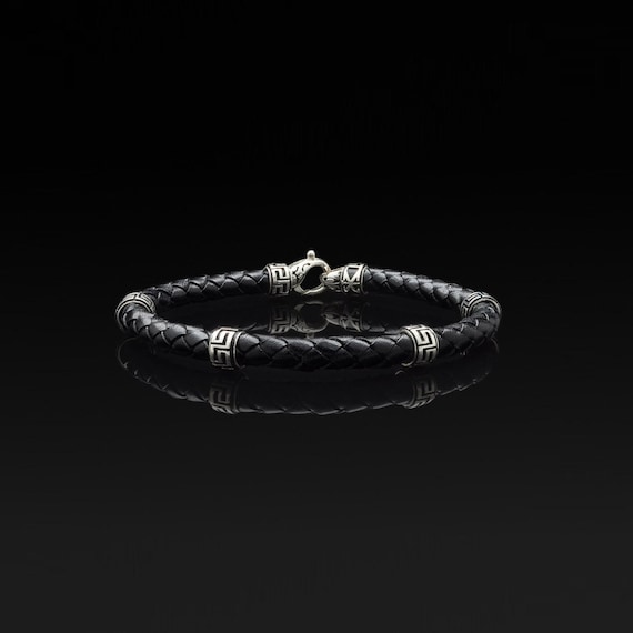 Greek leather hotsell bracelets