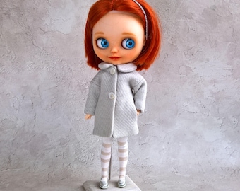 Coat Blythe, Jacket, Blythe cloak, handmade Blythe outfit,