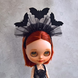Blythe headband for Halloween, Fashionable handmade for Blythe Doll