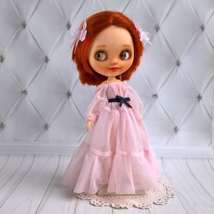 Dress for Blythe Doll , handmade, Fashionable blythe outfit, Blythe Clothes