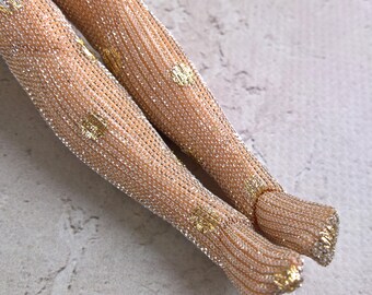 Golden Mesh Tights, Fishnet Leggings for Blythe Doll