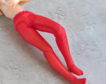Coral Mesh Leggings, Blythe Doll Fishnet Tights