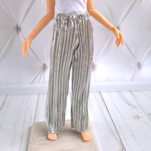 Shining pleated pants for Blythe Doll, handmade, Fashionable Blythe outfit, Blythe Clothes, Pullip, Azone body
