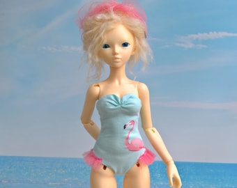 Costume da bagno fenicottero per bambola BJD Minifee 1/4