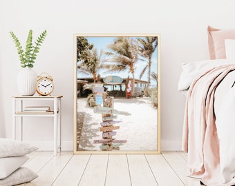 Beach Print, Palm Beach Aruba, Ocean Print, Pastel Beach Print, Surf Print, Beach Photo, Coastal Print, Beach Photography