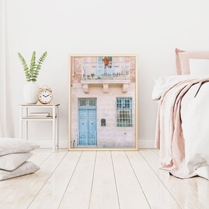 Malte impression, Malte art mur, Malte Poster, Impression de porte, Mdina, voyage mur art, Imprimé porte bleue, Impression de voyage